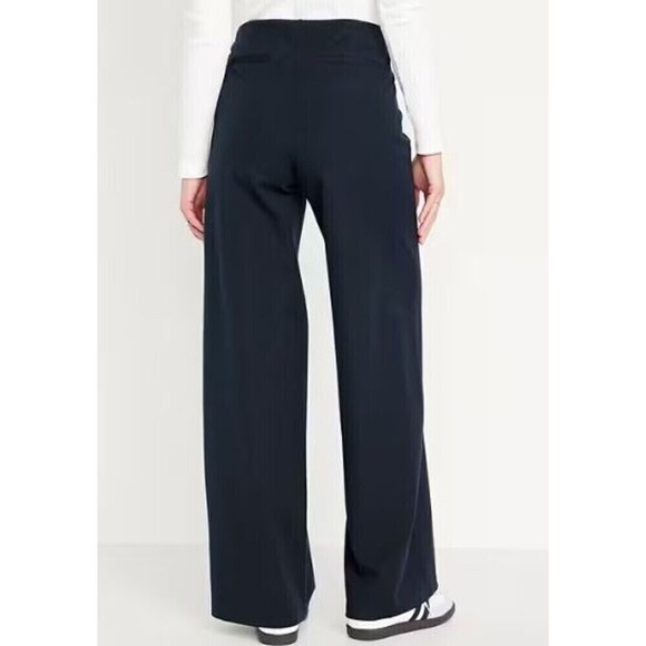 Old Navy Womens Large Wide Leg Pant High Rise Stretch Comforty‎ Black - Picture 5 of 16
